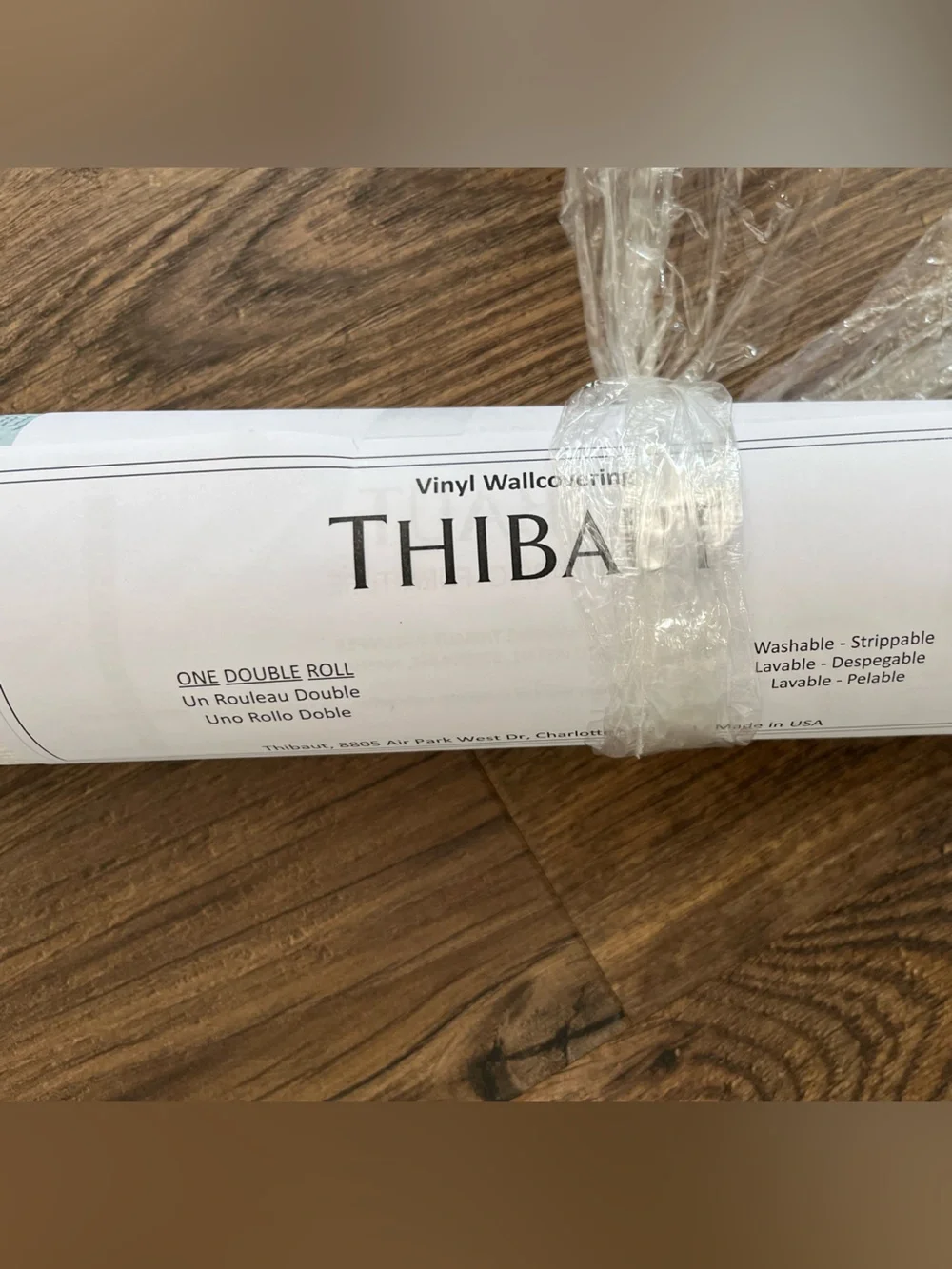 THIBAUT Wallpaper T13943 Non Woven Vinyl Sunset Boulevard 1 Double Roll Blue New
